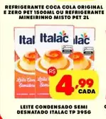 Leite condensado Italac Semidesnatado