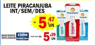 Leite Piracanjuba Semidesnatado