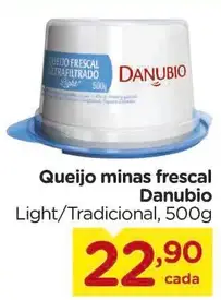 Queijo minas frescal Danubio Light