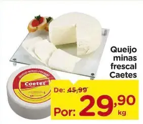 Queijo minas Caetes Frescal