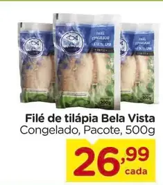 Filé de tilápia Bela Vista Congelado
