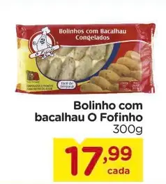 Bolinho com bacalhau O Fofinho