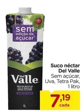 Suco néctar Del Valle Sem Açúcar