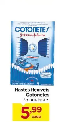 Hastes flexíveis Johnson & Johnson