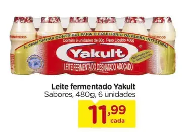 Leite fermentado Yakult