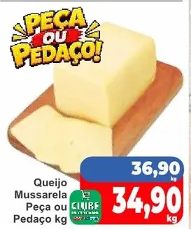 Queijo Mussarela Peça