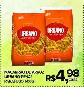 Macarrão de Arroz Urbano Parafuso