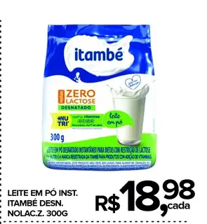 Leite em pó Itambé Nolac Desnatado
