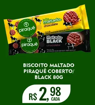 Biscoito Maltado Piraquê Black