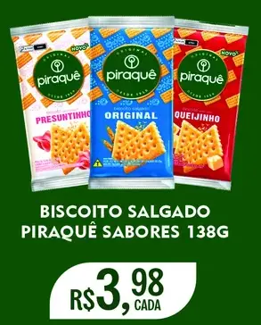 Biscoito salgado Piraquê Presuntinho