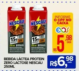 Bebida láctea Nescau Protein Zero Lactose