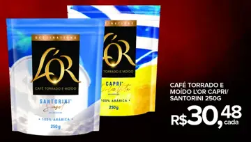 Café torrado e moído L'Or Santorini
