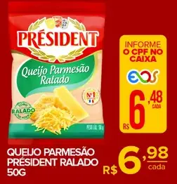 Queijo Parmesão Président Ralado