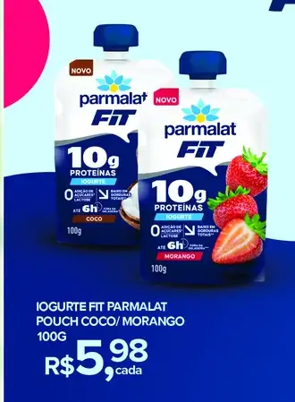 Iogurte Parmalat Morango