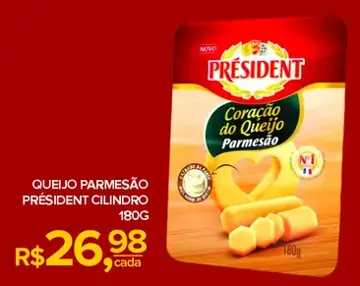 Queijo Parmesão Président Cilindro