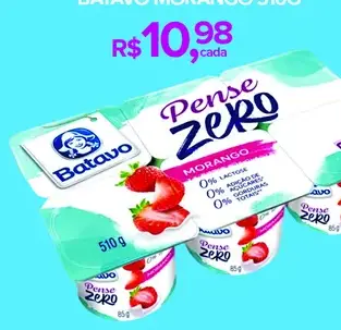 Iogurte Batavo Polpa Pense Zero Morango