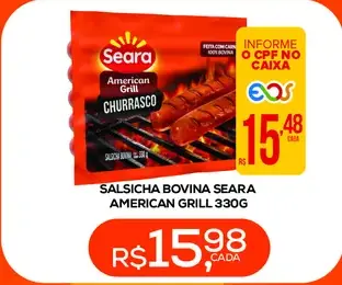 Salsicha Seara Bovina American Grill