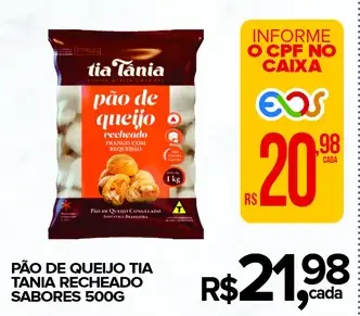 Pão de Queijo Tia Tania Recheado