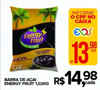 Barra de Açaí Energy Fruit