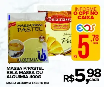 Massa para pastel Alquimia