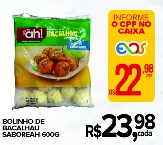 Bolinho de Bacalhau Saboreah