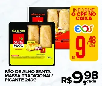Pão de Alho Santa Massa Tradicional