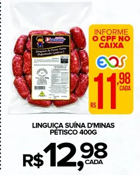 Linguiça Suína D'Minas Petisco