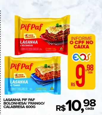 Lasanha Pif Paf Bolonhesa
