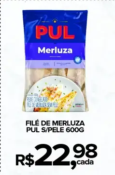 Filé de Merluza PUL Sem Pele