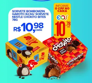 Sorvete Chokito Bites