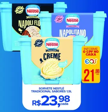 Sorvete Nestlé Tradicional