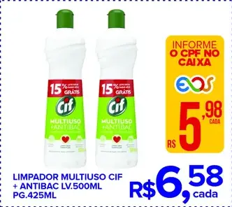 Limpador Multiuso Cif Antibac