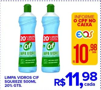 Limpa Vidros Cif