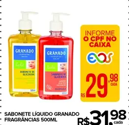 Sabonete líquido Granado