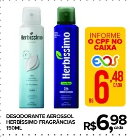 Desodorante aerosol Herbíssimo