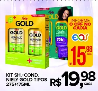 Shampoo e Condicionador Niely Gold