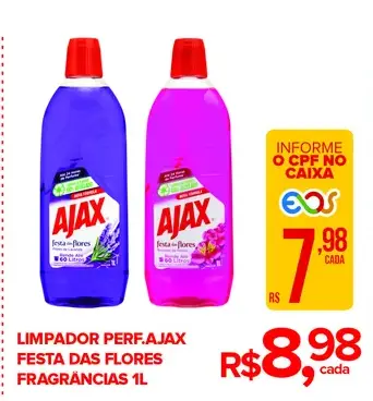 Limpador perfumado Ajax Flores de Lavanda