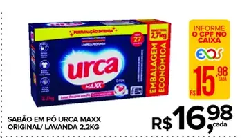 Sabão em pó Maxx Urca Original