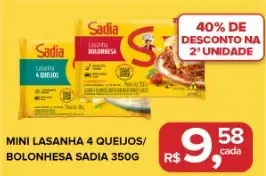Mini Lasanha Sadia Bolonhesa