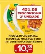 Macarrão Fusili Sadia Hot Bowls