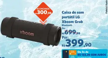 Caixa de som portátil LG Xboom Grab Bluetooth