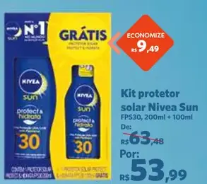 Protetor solar Nivea Sun FPS 30
