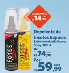 Repelente de insetos Exposis Suave