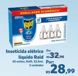 Inseticida elétrico Raid Líquido
