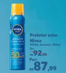 Protetor solar Nivea FPS 50