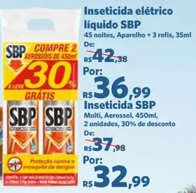 Inseticida elétrico líquido SBP