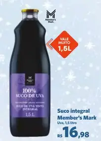 Suco de Uva Member's Mark Tinto Integral