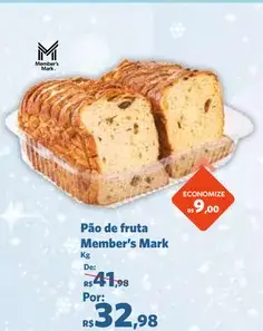 Pão de fruta Member's Mark