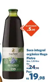 Suco Hugo Pietro Integral orgânico de Uva