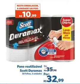 Pano reutilizável Scott
